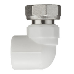 Угол полипропиленовый Valtec 20 мм х 3/4 ВР(г) с накидной гайкой (VTp.758.0.02005) - фото 3