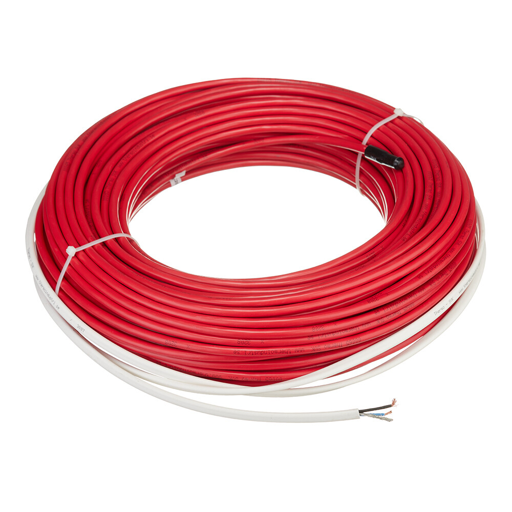 Изображение товара Тёплый пол Thermo Thermocable 1250 Вт для ванной и дома 12 м2 кабель в стяжку