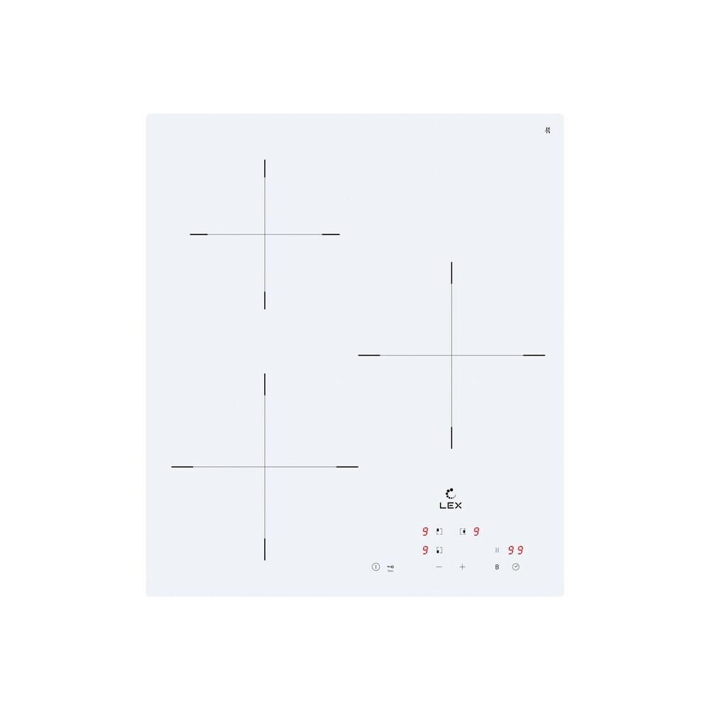 Изображение товара Варочная панель Lex 430A Индукционная 3 конфорки Белая