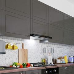 Кухонная вытяжка встраиваемая Lex Hogan 500 Black 50 см черная - фото 3