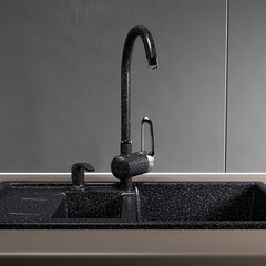 Дозатор для моющего средства Mixline D-02 330 мл пластиковый черный встраиваемый (541480) - фото 3