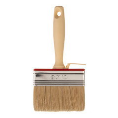 Кисть плоская натуральная щетина пластиковая ручка Beorol 100х31 мм для эмалей и лаков на алкидной основе - фото 5