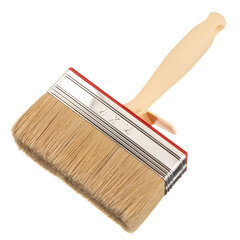 Кисть плоская натуральная щетина пластиковая ручка Beorol 140х41 мм для эмалей и лаков на алкидной основе - фото 1