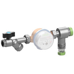 Кранофильтрогидромат для подключения счетчика Gibax G0030 3/4 с обратным клапаном - фото 3