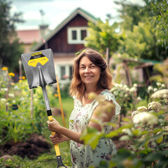 Лопата совковая Truper стальная с фибергласовым черенком 500 мм (17151) - фото 2