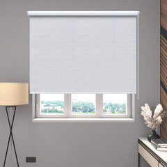 Рулонная штора блэкаут 40х160 см Decofest Каролина белая - фото 2