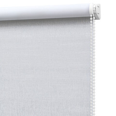 Рулонная штора блэкаут 60х160 см Decofest Каролина белая - фото 2