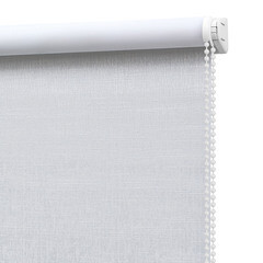 Рулонная штора блэкаут 120х160 см Decofest Каролина белая - фото 4