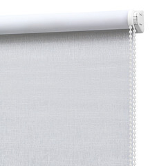 Рулонная штора блэкаут 140х175 см Decofest Каролина белая - фото 2