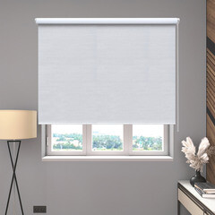 Рулонная штора блэкаут 200х175 см Decofest Каролина белая - фото 4