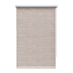 Изображение товара Рулонная штора блэкаут 50х160 см Decofest Каролина коричневая