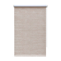 Изображение товара Рулонная штора блэкаут 60х160 см Decofest Каролина коричневая