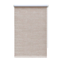 Изображение товара Рулонная штора блэкаут 160х175 см Decofest Каролина коричневая