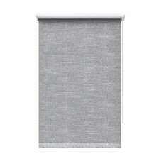 Рулонная штора блэкаут 60х160 см Decofest Каролина серая