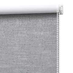Рулонная штора блэкаут 120х160 см Decofest Каролина серая - фото 5