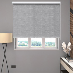 Рулонная штора блэкаут 60х160 см Decofest Каролина серая - фото 4