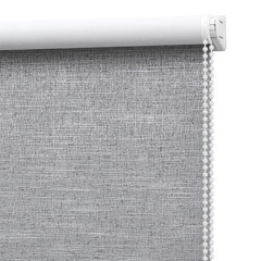 Рулонная штора блэкаут 140х175 см Decofest Каролина серая - фото 2