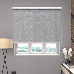 Рулонная штора блэкаут 160х175 см Decofest Каролина серая - фото 4