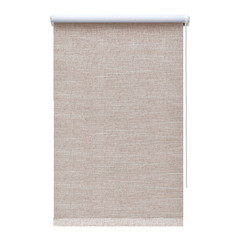 Рулонная штора блэкаут 180х175 см Decofest Каролина коричневая - фото 1