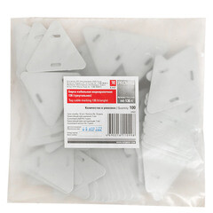 Бирка кабельная маркировочная EKF PROxima У-136 белая (100 шт.) - фото 7