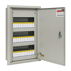 Щит распределительный встраиваемый EKF PROxima ЩРВ-36 металлический IP31 520х340х120 мм 36 модулей с замком - фото 1