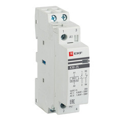 Контактор модульный EKF PROxima КМ 230-240 В 25 А тип AC 1НО+1НЗ (km-1-25-11) - фото 3