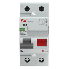 Изображение товара УЗО EKF Averes DV 40А 1P+N тип AC 100 мА 10 кА селективное (rccb-2-40-100-s-av)