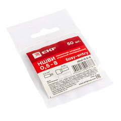 Наконечник штыревой втулочный изолированный EKF PROxima НШВИ 8 мм х 0,5 кв. мм (50 шт.) - фото 4