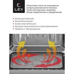 Микроволновая печь встраиваемая Lex Bimo 20.07 белая - фото 6