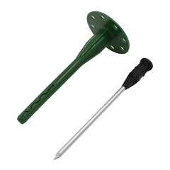 Дюбель для теплоизоляции Daxmer 10х140 мм металлический гвоздь с термоголовкой (250 шт.) - фото 3