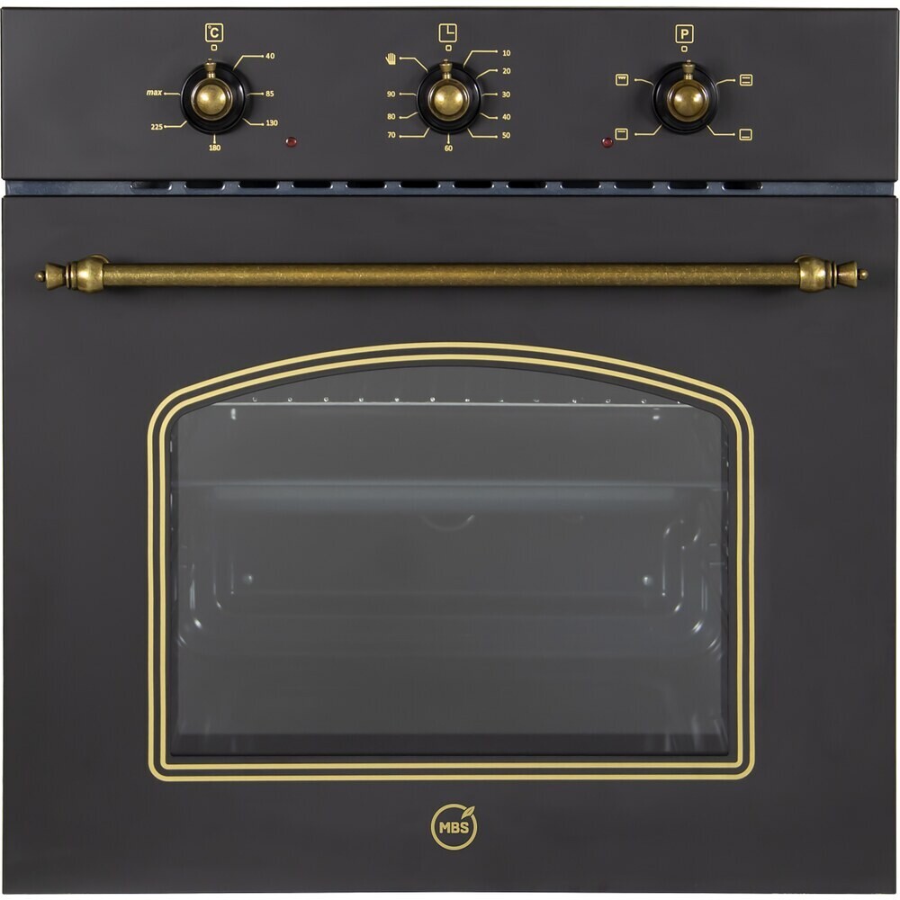 Духовой шкаф электрический встраиваемый MBS DE-607BL 594 мм черный