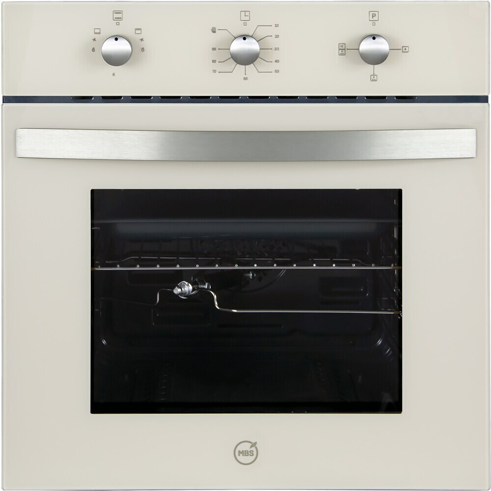 Духовой шкаф газовый встраиваемый MBS DG-604IV 594 мм слоновая кость