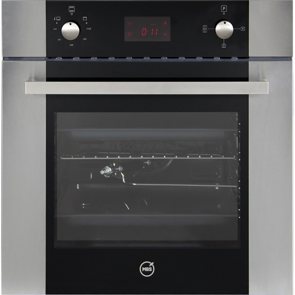 Духовой шкаф газовый встраиваемый MBS DG-602 594 мм черный/металлик