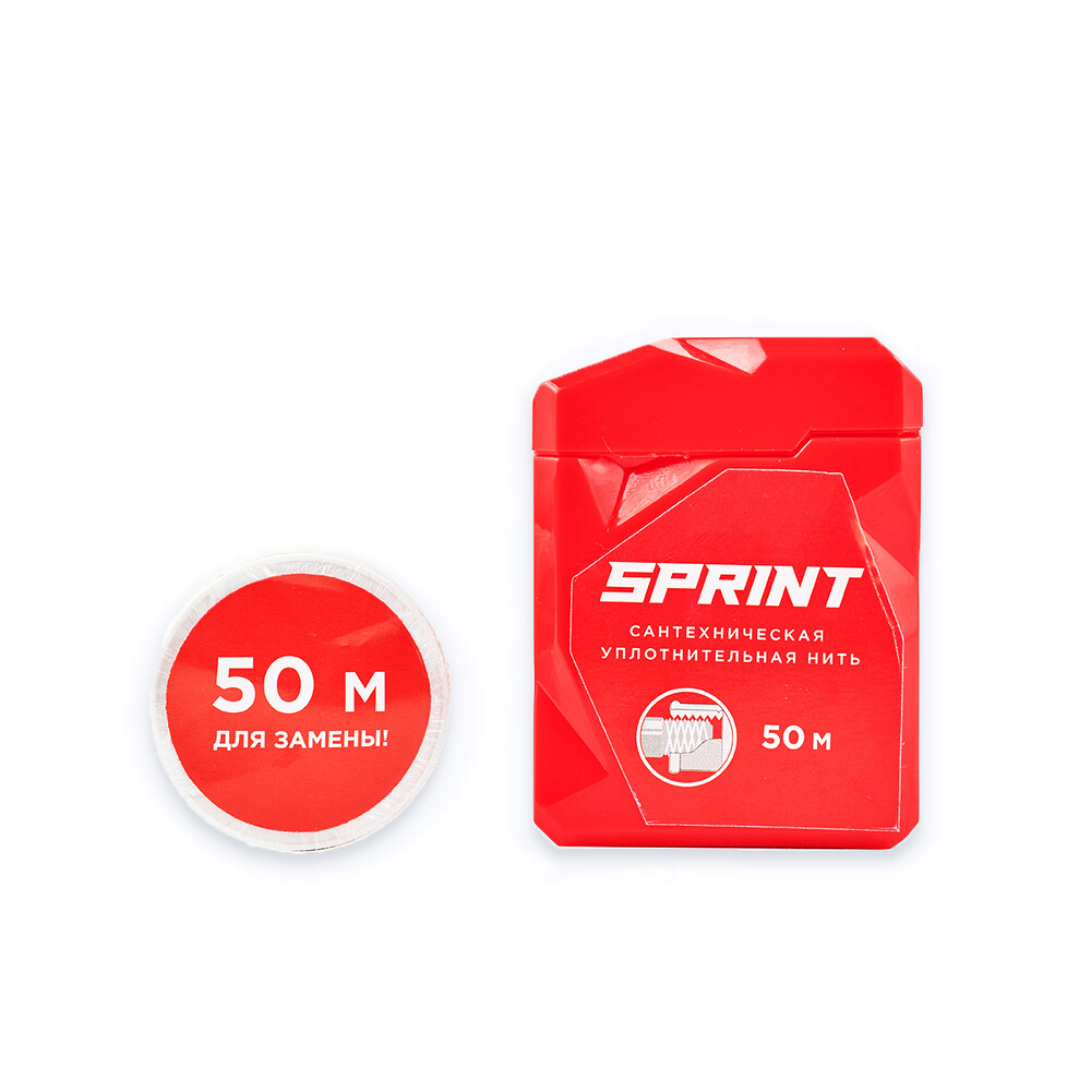 Изображение товара Нить для герметизации резьбы Sprint полимерная 2х50 м