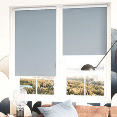 Рулонная штора блэкаут 160х175 см Legrand Титан деним - фото 3