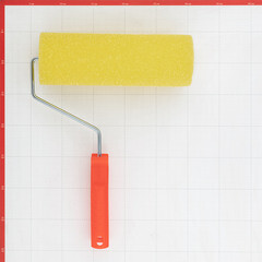 Валик поролон структурный шероховатый 230 мм d80 мм с ручкой Matrix - фото 4