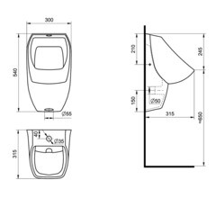 Писсуар Santek Гала (1.WH30.1.774) - фото 3