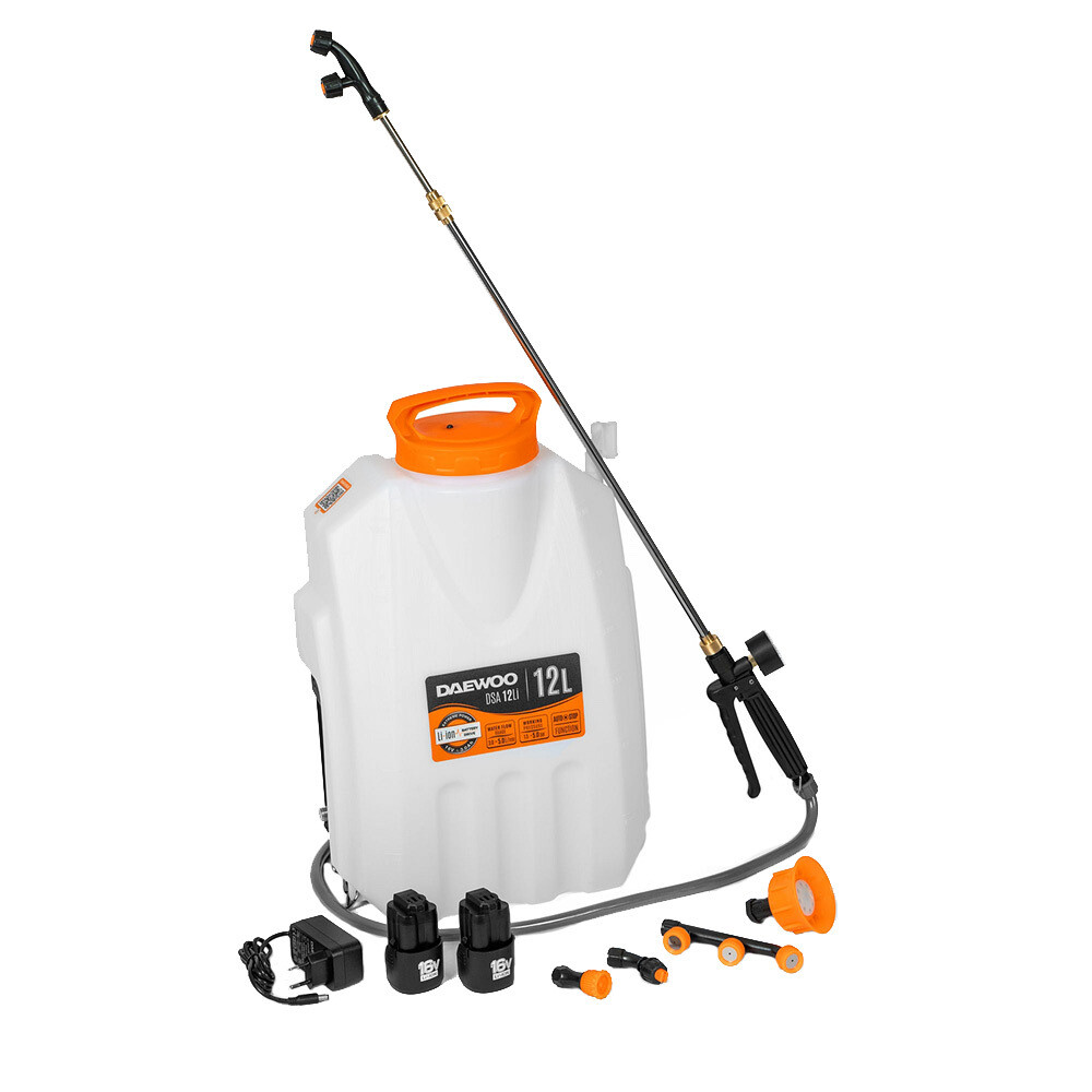 Изображение товара Аккумуляторный опрыскиватель Daewoo DSA 12 Li SET, 12л, аккумулятор и штатив