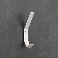 Крючок для ванной Граф Держалкин одинарный на шуруп металл белый (5 шт.) (KRB-005-б) - фото 5