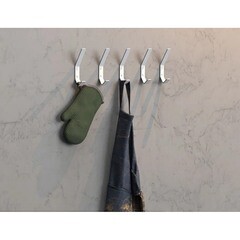 Крючок для ванной Граф Держалкин одинарный на шуруп металл белый (5 шт.) (KRB-005-б) - фото 4