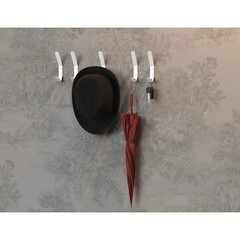 Крючок для ванной Граф Держалкин одинарный на шуруп металл белый (5 шт.) (KRB-005-б) - фото 3