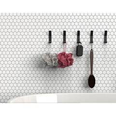 Крючок для ванной Граф Держалкин одинарный на шуруп металл черный (5 шт.) (KRM-005-ч) - фото 4