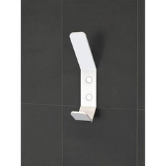 Крючок для ванной Граф Держалкин одинарный на шуруп металл белый (5 шт.) (KRM-005-б) - фото 4