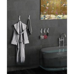 Крючок для ванной Граф Держалкин одинарный на шуруп металл белый (5 шт.) (KRM-005-б) - фото 2