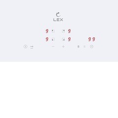 Варочная панель индукционная Lex EVI 640A WH 4 конфорки белая - фото 3