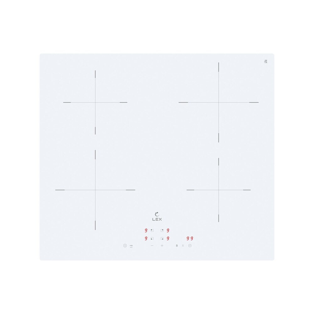 Изображение товара Варочная панель Lex EVI 640A WH Индукционная 4 конфорки Белый Изображение товара Варочная панель Lex EVI 640A WH Индукционная 4 конфорки Белый
