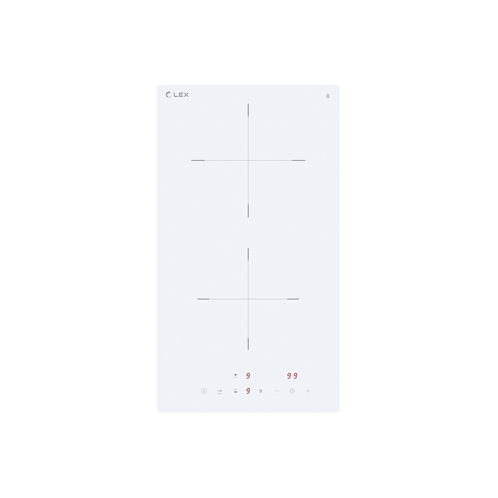 Изображение товара Варочная панель Lex EVI 320A WH Индукционная двухконфорочная 26,8 Встраиваемая