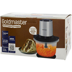 Измельчитель стационарный Goldmaster Pro Chopper 400 Вт 1,5 л серебряный/черный - фото 5