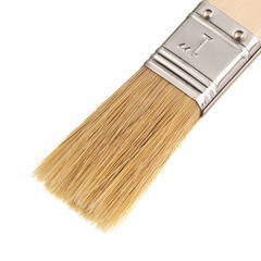 Кисть плоская смешанная щетина деревянная ручка 25х10,7 мм для красок и антисептиков на водной основе - фото 2