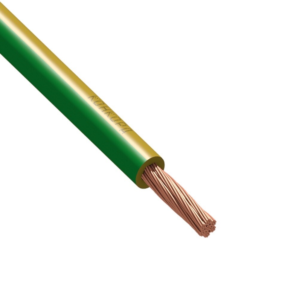 Изображение товара Провод Монтажный ПуГВнг(А)-LS 1х4 желто-зеленый барабан Россия